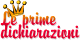 le prime dichiarazioni